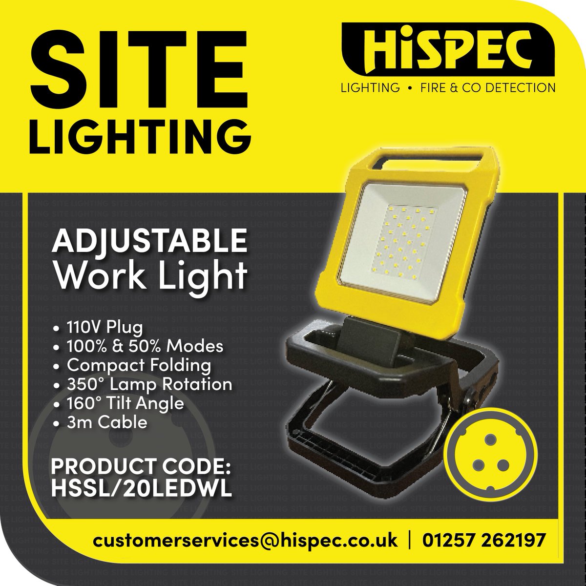 HispecElec's tweet image. Check this out for a line up... 👀🏗 👷♂️ 👷♀️ 🚧
Introducing all of the #SiteLighting products in our newest range.
Visit tinyurl.com/HSPLSL.
#WorkSafe #WorkSafety #Construction #SiteWork #WorkLight #Engineer #Mechanic #CivilEngineering #Lighting #ElectricalContractors