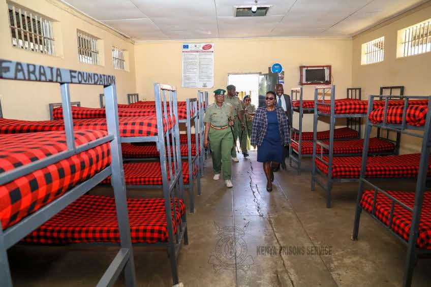 OFFICIAL VISIT OF NAKURU REGIONAL COMMAND. The Commissioner General of Prisons Brig (Rtd.)John K.Warioba, CBS today accompanied the Principal Secretary Correctional Services Dr.Salome Muhia-Beacco, CBS Secretary PACS Dr.Christine Obondi, OGW to Regional Prisons Command Nakuru…