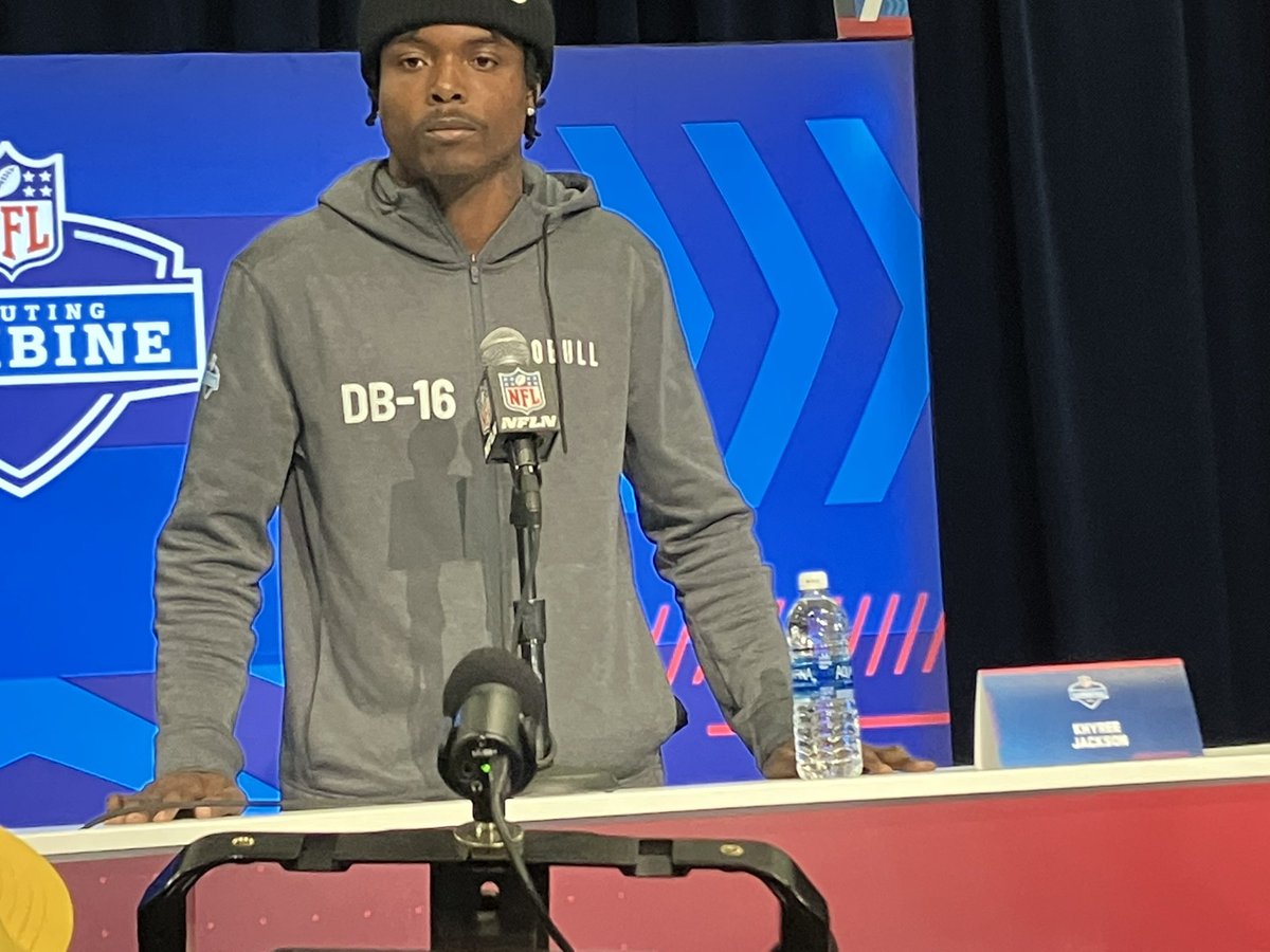 Let the rivalry live. Oregon cornerback Khyree Jackson, asked if Rome Odunze is the best receiver he faced in college, says “no. The best receiver I faced is Troy Franklin.”