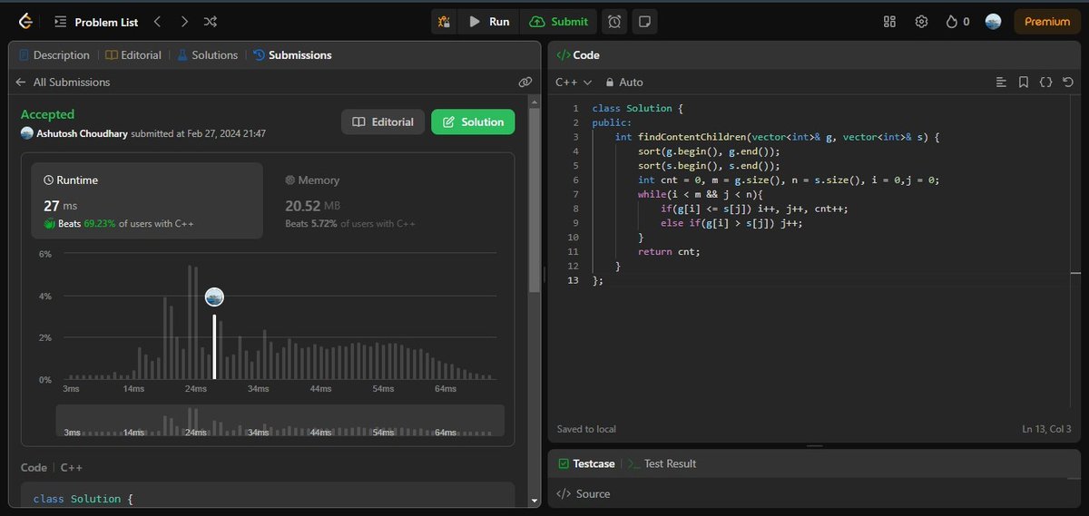 AshuJatt6's tweet image. #75daysofcodechallenge   
-Day 70/75
LeetCode Problem Name:
1. Insert Delete GetRandom O(1) - Duplicates allowed.
2. Linked List Random Node.
3. Shuffle an Array.
4. Mini Parser.
#Bitcoin 
#deepikapadukone
#nationalscienceday
BCCI