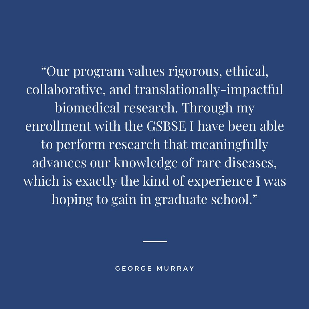 ⭐️Student Spotlight⭐️George Murray is a PhD candidate in the Burgess lab at the Jackson Laboratory. His research is focused on characterization and therapeutic target assessment in mouse models of peripheral neuropathy. His hobbies include running, reading, and travelling!