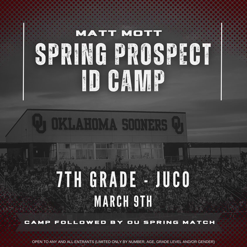 Spots filling up don't miss out. going to be a great day in Norman! Boomer!