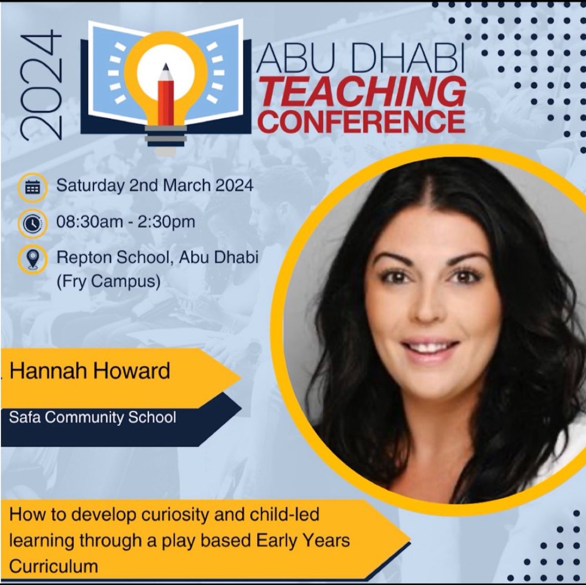 Looking forward to speaking @ADTC2024 this weekend, all things EYFS! 

#playbasedlearning #EYFS #ProfessionalDevelopment