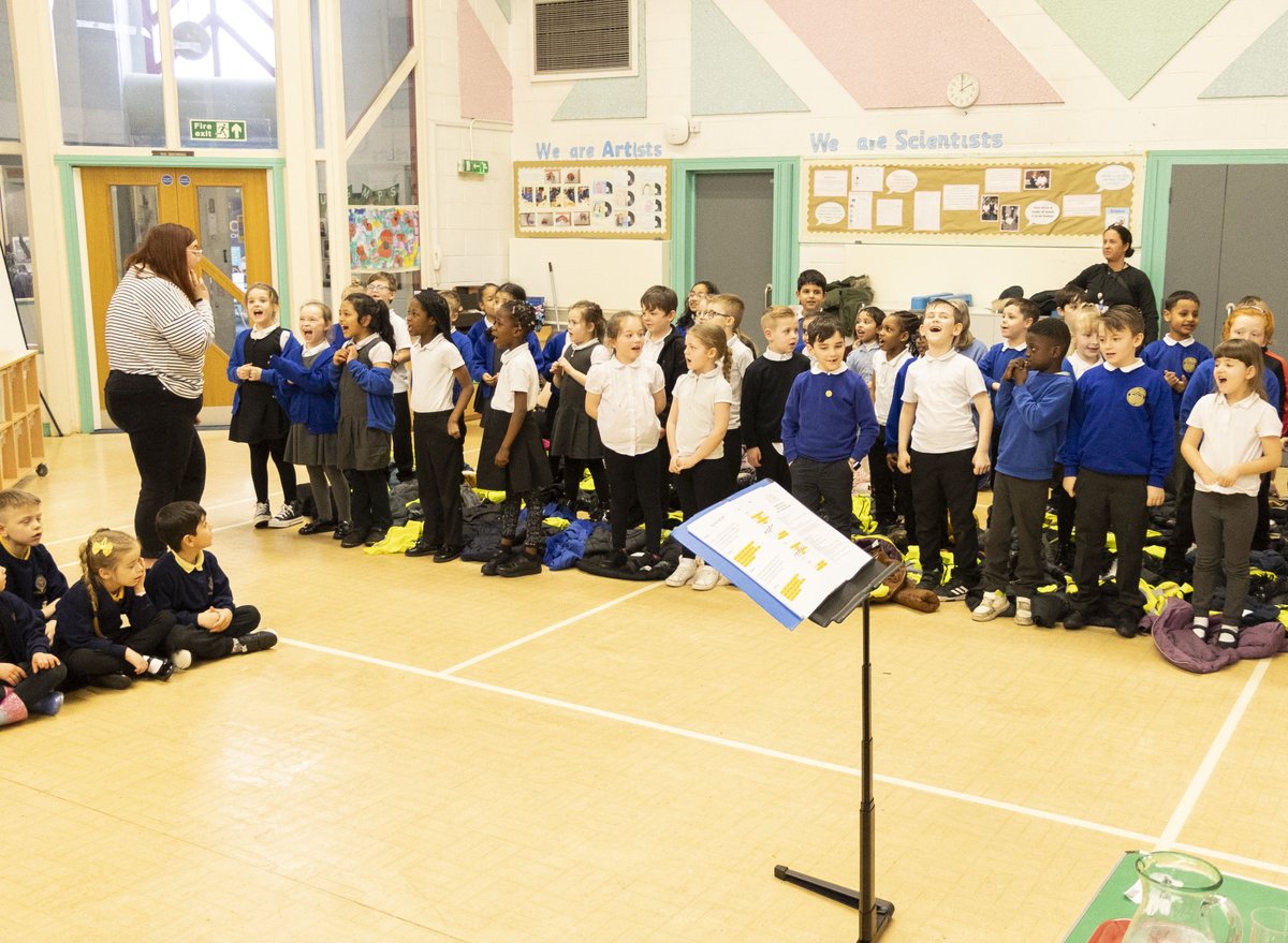 It's Infant Voices Festival Week! 🐧🎶 This afternoon we had a penguin-tastic time at Manor Infant and Nursery School, and we were joined by King's Academy College Park and Arundel Court Primary Academy