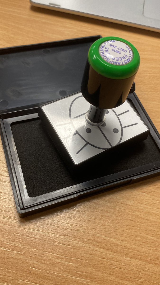 Year 8 class impressed (?) that I spent £36 about 15 years ago on a customised, bespoke, ladybird stamp for the purposes of explaining verb conjugations. Still going strong! #mfltwitterati