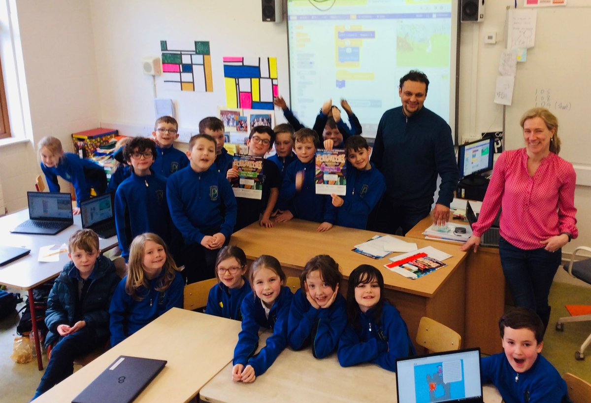 Parteen_School's tweet image. Second Class have been busy learning how to code using Scratch. We are very impressed with their progress. Thank you so much to Claire and Muftah from LERO @scienceireland for visiting today to support them with the final lessons. Well done 2nd Class.

#2ndclass #scratch #coding