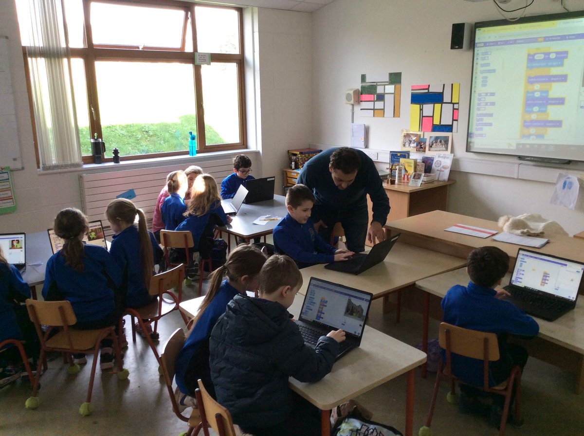 Parteen_School's tweet image. Second Class have been busy learning how to code using Scratch. We are very impressed with their progress. Thank you so much to Claire and Muftah from LERO @scienceireland for visiting today to support them with the final lessons. Well done 2nd Class.

#2ndclass #scratch #coding