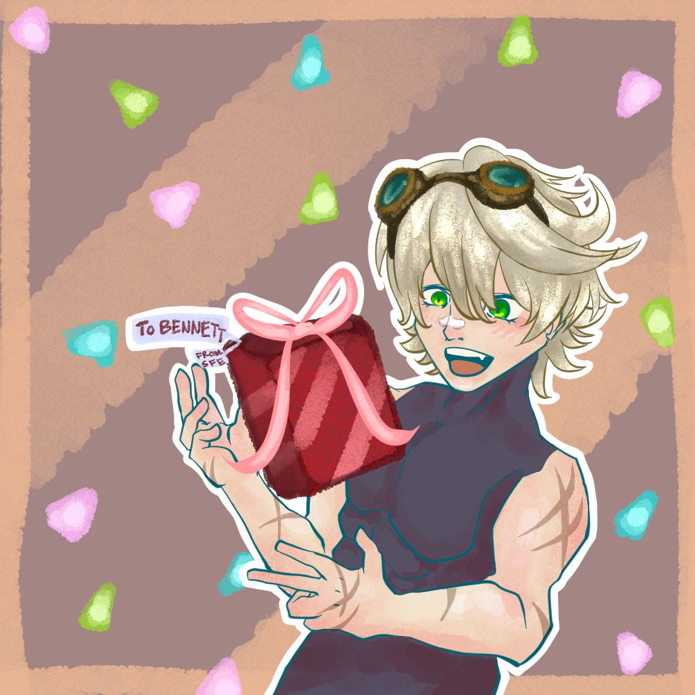 HEY THERE (*≧∇≦)ﾉ

Anyways--

.ﾟ+.HAPPY BIRTHDAY BENNETTﾟ+.ﾟ

and always bouken da bouken bennett mains.ﾟ+.ﾟ

#Bennett #GenshinImpact #genshinimpactfanart