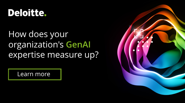 DeloitteAI's tweet photo. Given the rapid advent of #GenerativeAI, how do business and technology leaders worldwide rate their organization’s expertise on it? Gain insight into this and more with our #StateOfGenAI report. https://t.co/rHdfnqXlnt https://t.co/chDGcxGLwA