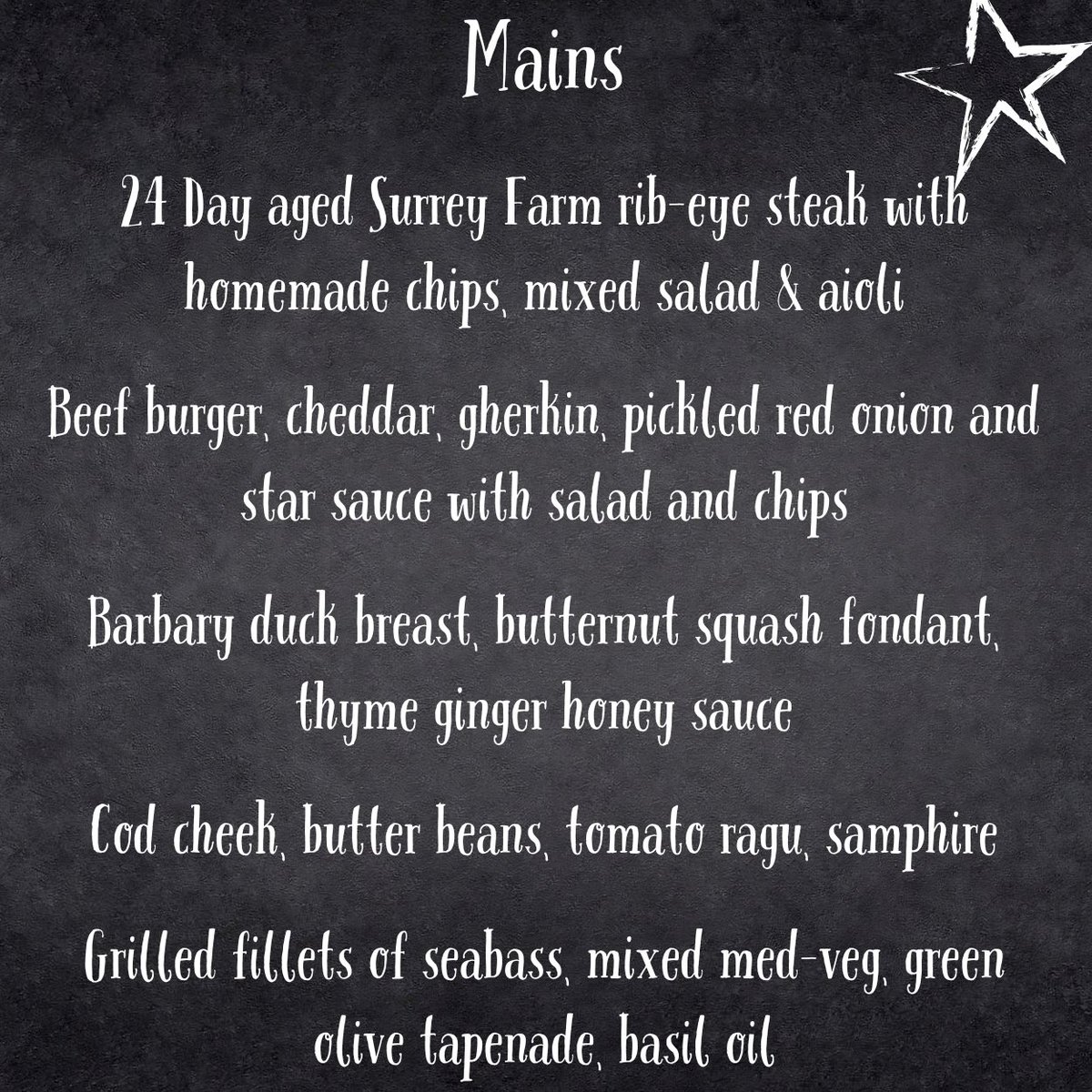 Check out our delicious Sunday Menu 🍽️🍷 

Our Sunday roast is extremely popular ⭐⭐⭐⭐⭐ call to book your table on ☎️ 020 3294 8905

Anything with V (Vegetarian) or VG (Vegan) can be made into either vegetarian or vegan - so please inform a member of staff for these changes.