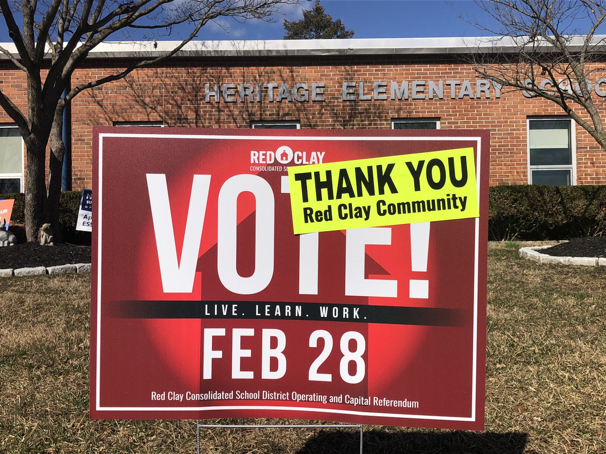 Thank you Red Clay Community! Students across the district will benefit from your resounding support! <a href="/RedClaySchools/">Red Clay Consolidated School District</a> #RemarkableRedClay