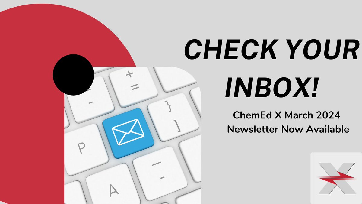 Check your inbox for the December Xchange. Not receiving our newsletter? Sign up for Free! bit.ly/ChemEdXreg