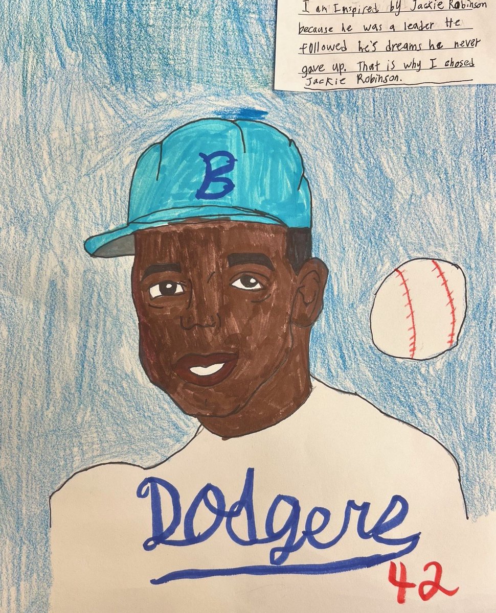 Thank you to all who participated in our #BlackHistoryMonth art contest! 🎨 Students from our @Angels Adopt-A-School sites showcased their artistic skills by honoring black players throughout baseball's history!