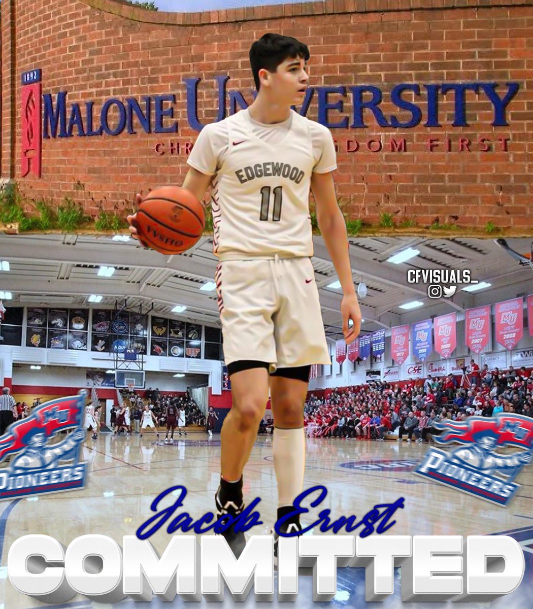 Humbled to announce my verbal commitment to Malone University💙