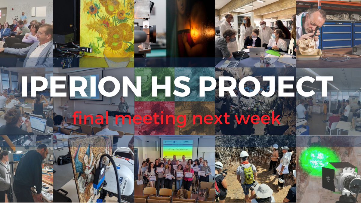 The @iperion_hs has come to end! The partners will meet in Madrid on Mar. 5-7 for the Final Meeting and Public Workshop at @CSIC. ℹ️ lnkd.in/e3fZMf2A Watch the meeting on the E-RIHS YT Channel ▶️📽️ @ERIHSuk @ERIHS_si @ErihsIt @ErihsGr @erihs_france @ICCROM @HeritageR_Hub