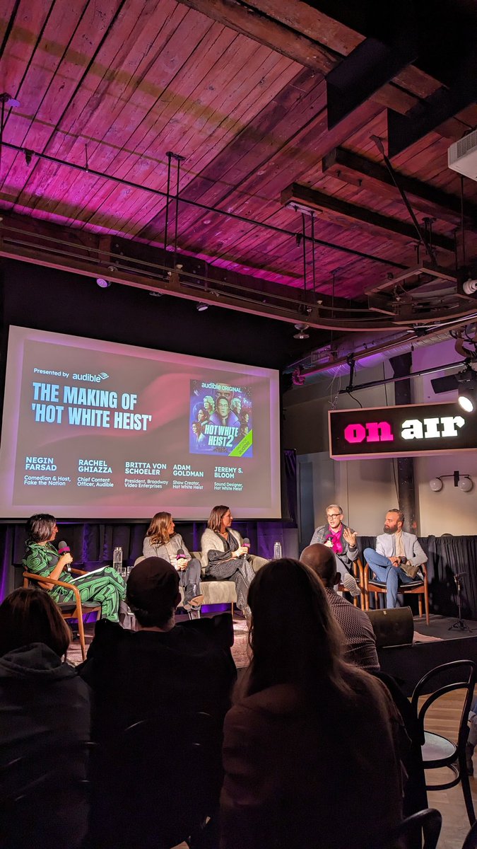 'Everywhere is queer! If you make a queer story, there is an audience for it.' - @Jeremy_s_Bloom the Sound Designer for Hot White Heist on @audible_com today at @onairfest