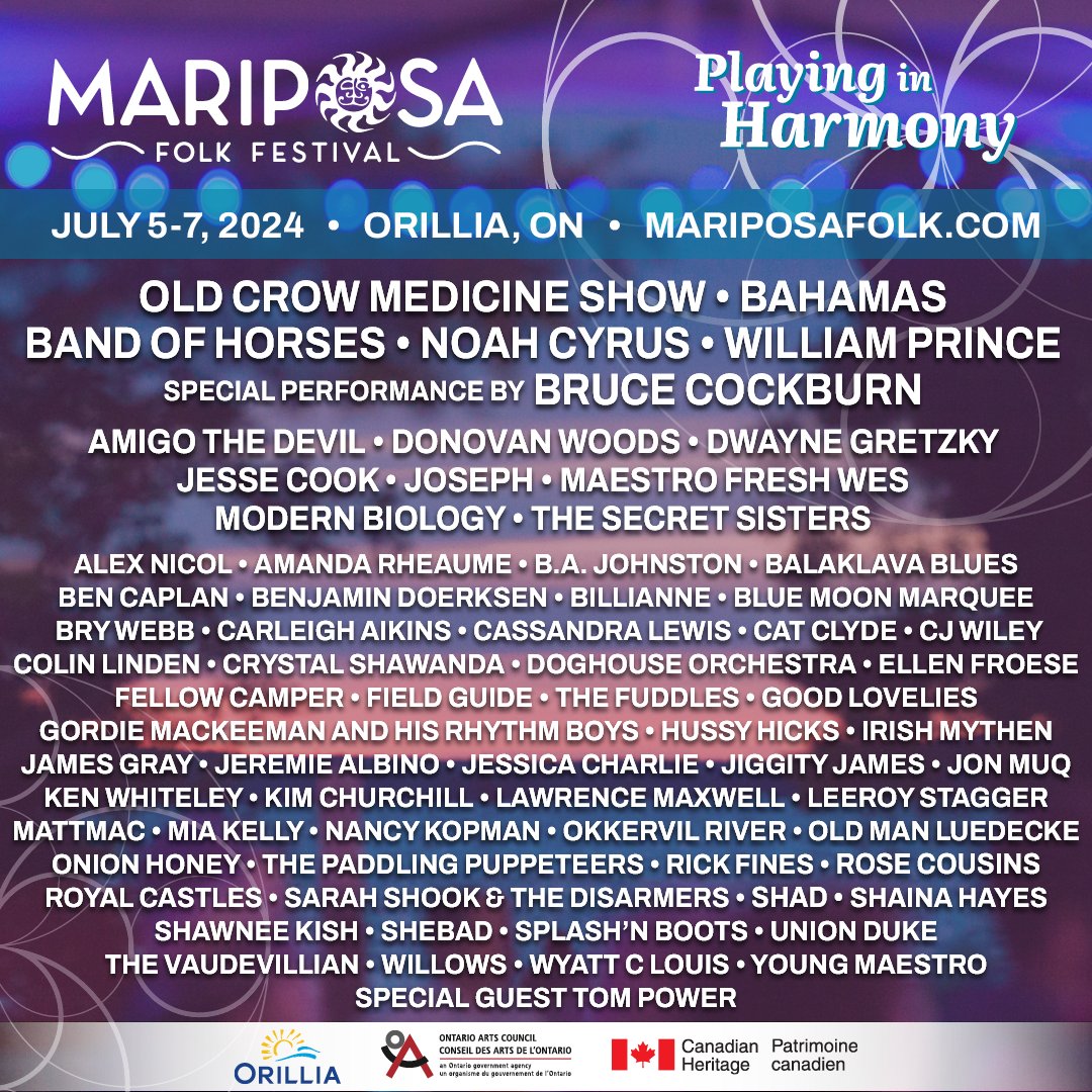 This lineup has some absolute legends on it. Very proud and happy to be a part of it. See you soon @mariposafolk. Get your tickets while you can xx mariposafolk.com