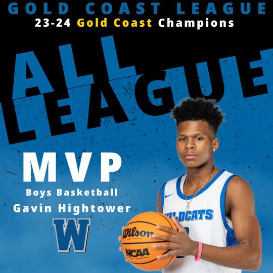 Gavin “The Voice” Hightower Class of 2025 Point Guard Has Received “M.V.P.” Honors Of the Gold Coast League for the 2023-24 Season. We want to congratulate Gavin on this achievement ,The Windward Boys Basketball Program & Community are truly proud. #GoCats 🐾🐾🐾