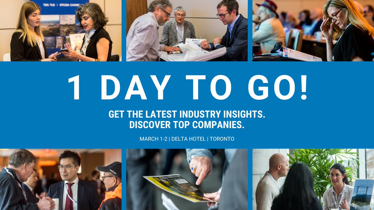 ONE MORE DAY! Join us at the Metals Investor Forum, Mar 1-2, for insightful presentations, expert advice, and networking opportunities. Register today to connect with top companies and industry influencers. bit.ly/4bEMeMv #MIF2024 #Toronto #mininginvestment