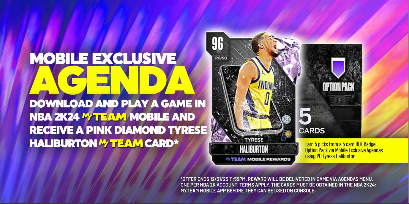 NBA 2K on X: “Celebrate Tyrese Haliburton’s birthday by adding his 