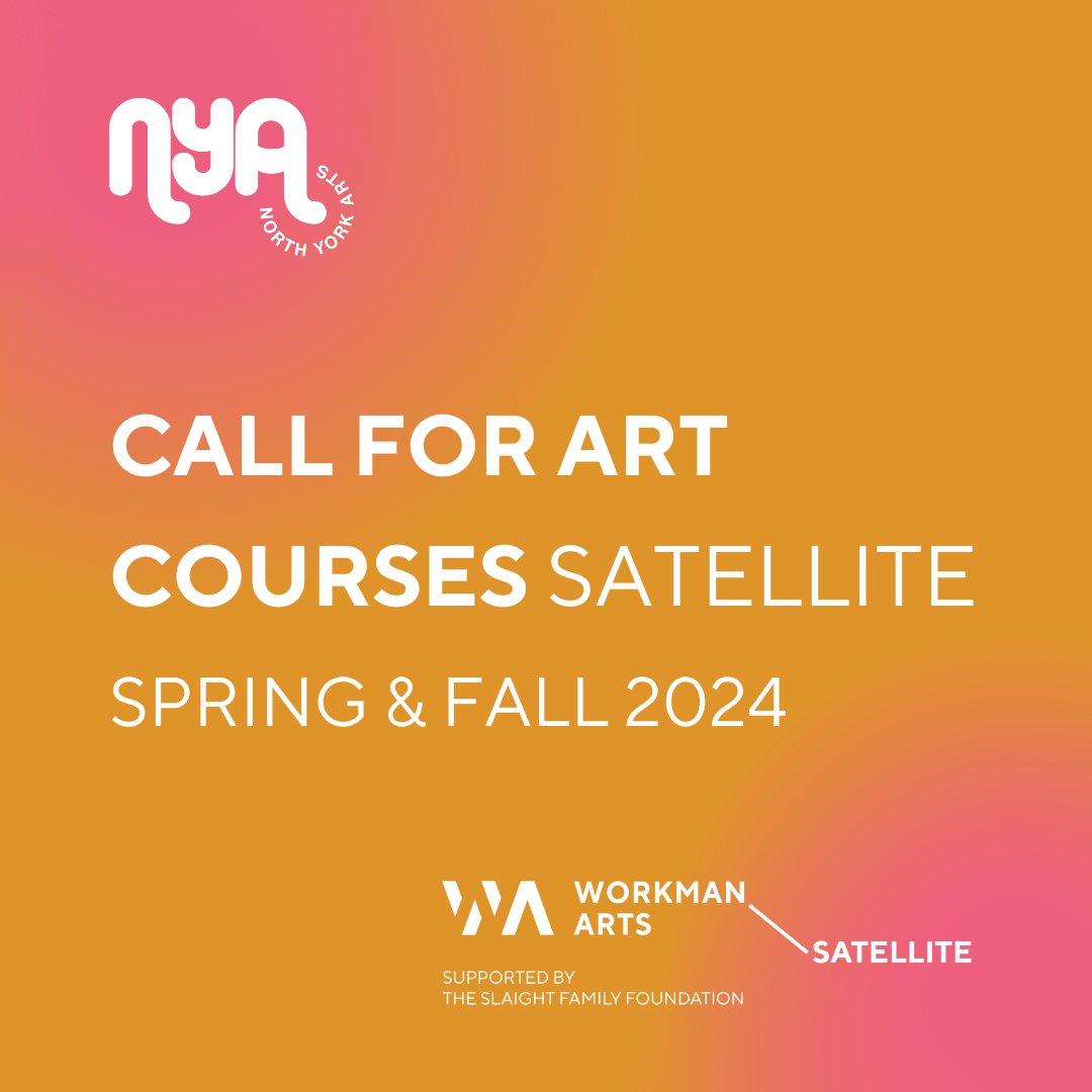 We're seeking talented artists to offer art courses for our Spring & Fall 2024 programming with North York Arts! Due date: March 18th, 2024 (11:59 PM) Visit workmanarts.com/satellite/nort… to submit your application.