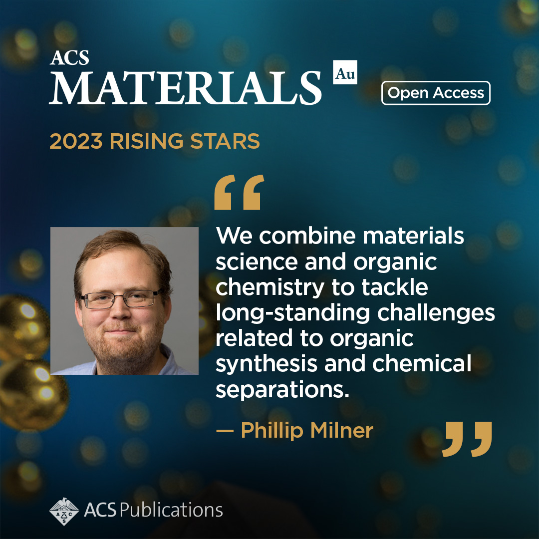 Chemistry of Materials (@chemmater) on Twitter photo Meet Prof. Phillip Milner <a href="/RunOfThePhill/">Milner Group at Cornell University</a> @cornell, a 2023 ACS Materials Au Rising Star.
Check out Phillip's work here 🔓 👉 go.acs.org/8fM Meet Prof. Phillip Milner <a href="/RunOfThePhill/">Milner Group at Cornell University</a> @cornell, a 2023 ACS Materials Au Rising Star.
Check out Phillip's work here 🔓 👉 go.acs.org/8fM