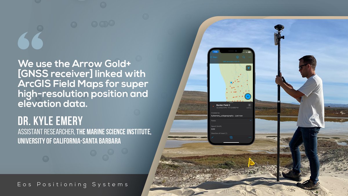 To enable more accurate predictions about sea level rise, Dr. Kyle Emery is piloting a high-accuracy satellite imagery workflow using #drones, #GNSS, &amp; #GIS.

Discover how Emery and his team are tracking California's coastal changes: ow.ly/lpvP50QHke4 #drone