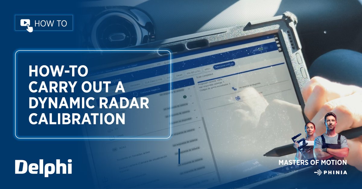 delphiautoparts's tweet image. Join our experts in our latest how-to video as they guide you through the process of performing a dynamic radar calibration! Get ready to learn and master this essential technique.

ow.ly/m7nt50QJq3s

#Radar #Calibration #MastersOfMotion