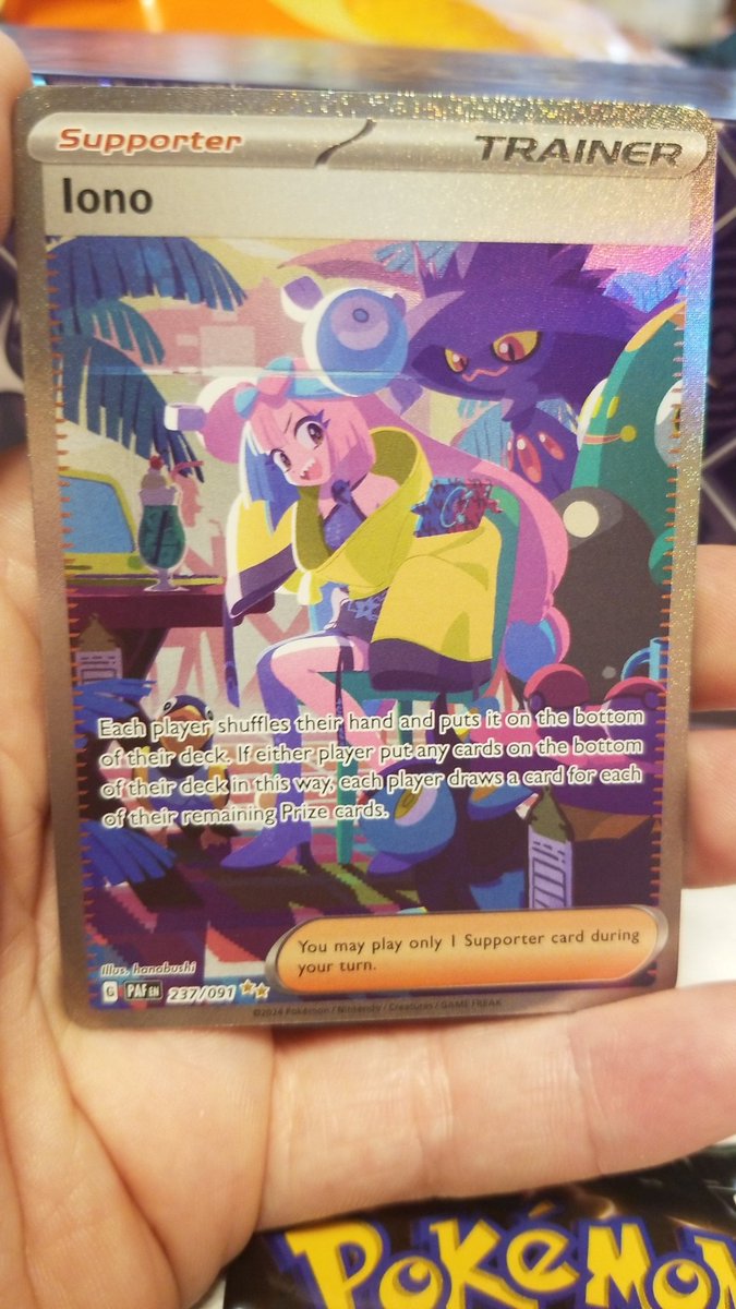 Omg! <a href="/Breaking_Nate/">RealBreakingNate</a>, I got a pal dean fates etb today. And pulled this! I'm so psyched! #pokemon #pokemontcg #PositiveVibes