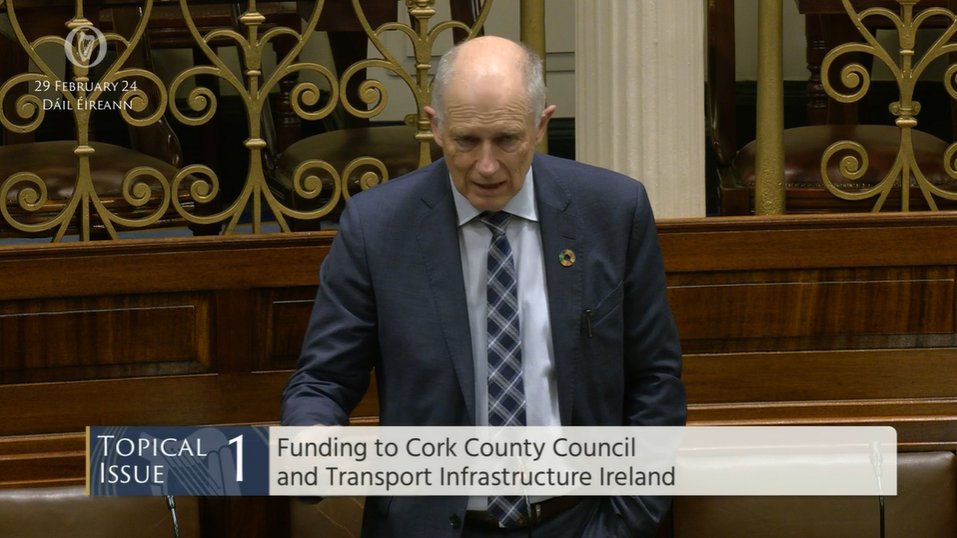 #Dáil Topical Issue 1: Deputy David Stanton @davidstantontd - To the Minister for Transport: To discuss the need for funding to Cork County Council and Transport Infrastructure Ireland for the repair of storm damaged roads in east Cork. bit.ly/2wRX0Aj #SeeForYourself