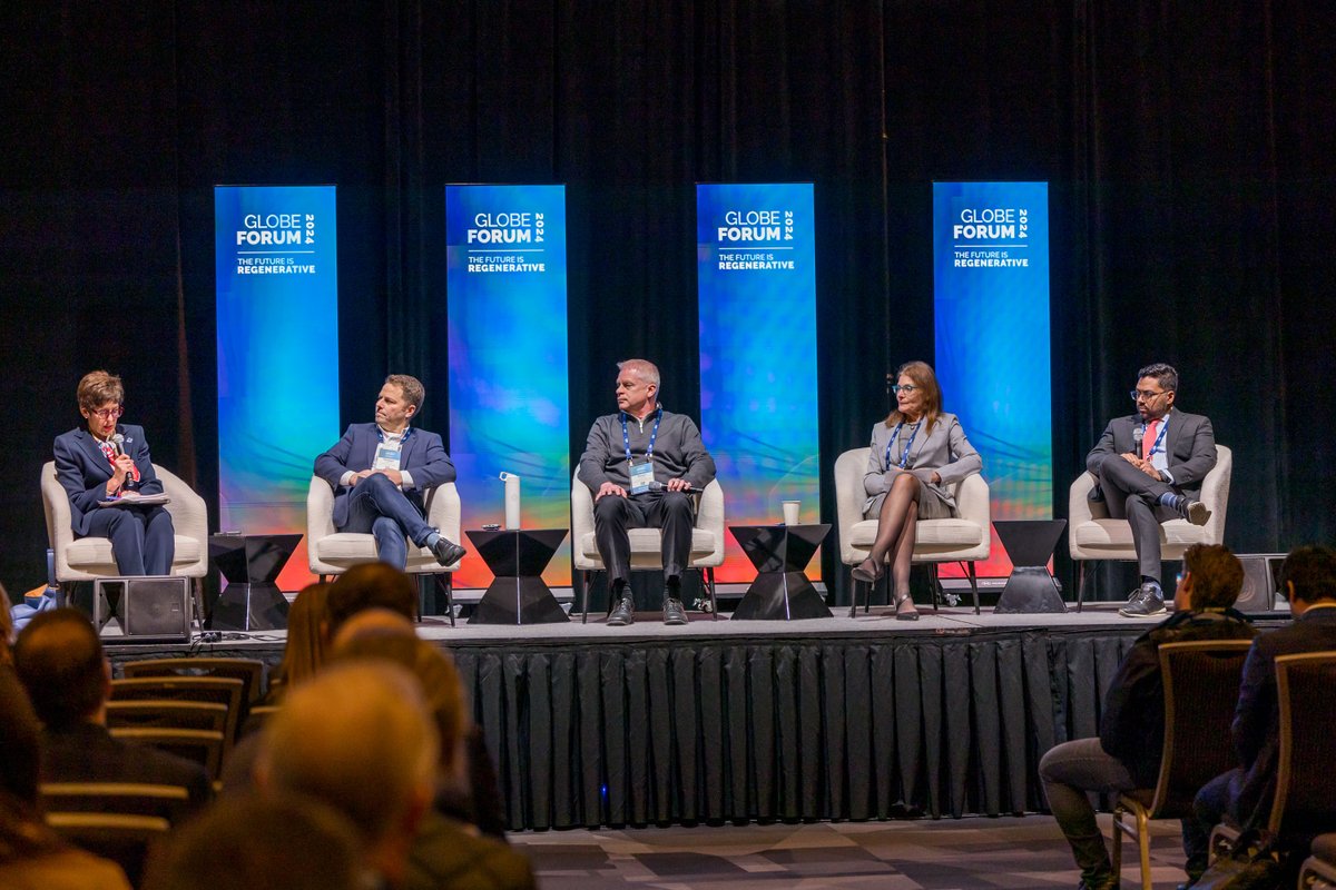 Our President and CEO, @ddyedlin, was thrilled to participate at @GLOBE_Series 2024, facilitating key discussions on sustainable energy and net-zero initiatives. #GLOBEforum