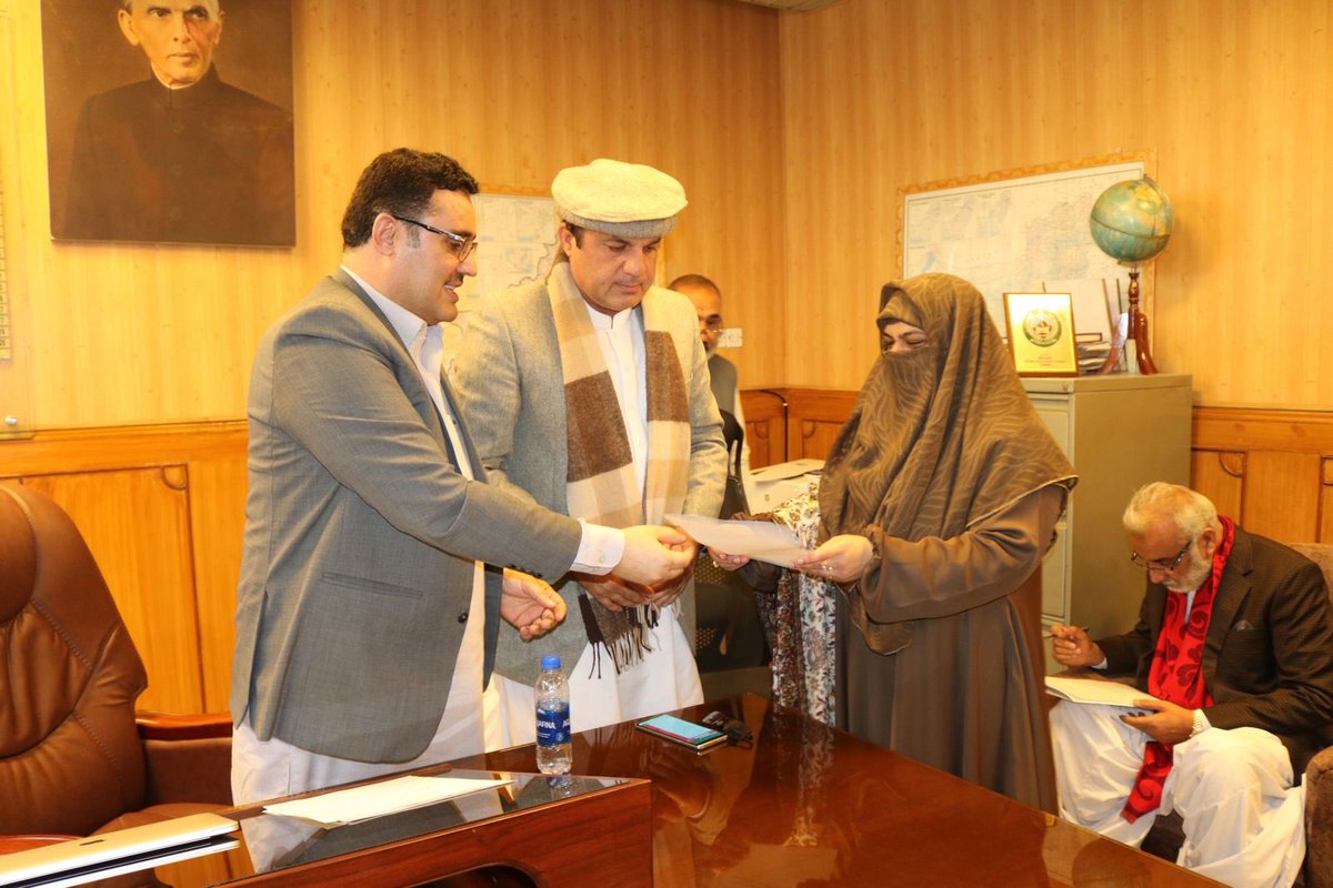 Proposed Captain(R) Abdul Khaliq Achakzai for Speaker Balochistan Provincial Assembly and submitted his nomination papers to Secretary Assembly Mr Tahir Shah