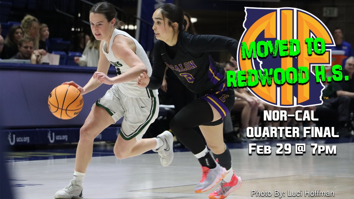 The Colfax Girls Basketball Quarterfinal Nor-Cal Basketball game has been moved from Colfax to Redwood High School of Larkspur CA. For Live Coverage of the game check in at nfhsnetwork.com