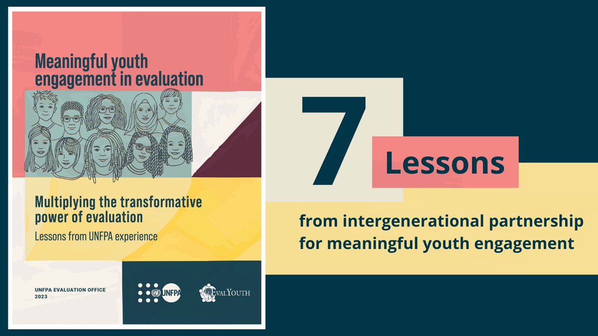 #WithLearningComesChange

Check out 7 lessons from the innovative intergenerational collaboration in a UNFPA evaluation #YouthEval

See the film & publication for ideas on how to meaningfully engage youth in all stages of #evaluation

unfpa.org/admin-resource…

#DayForLearning