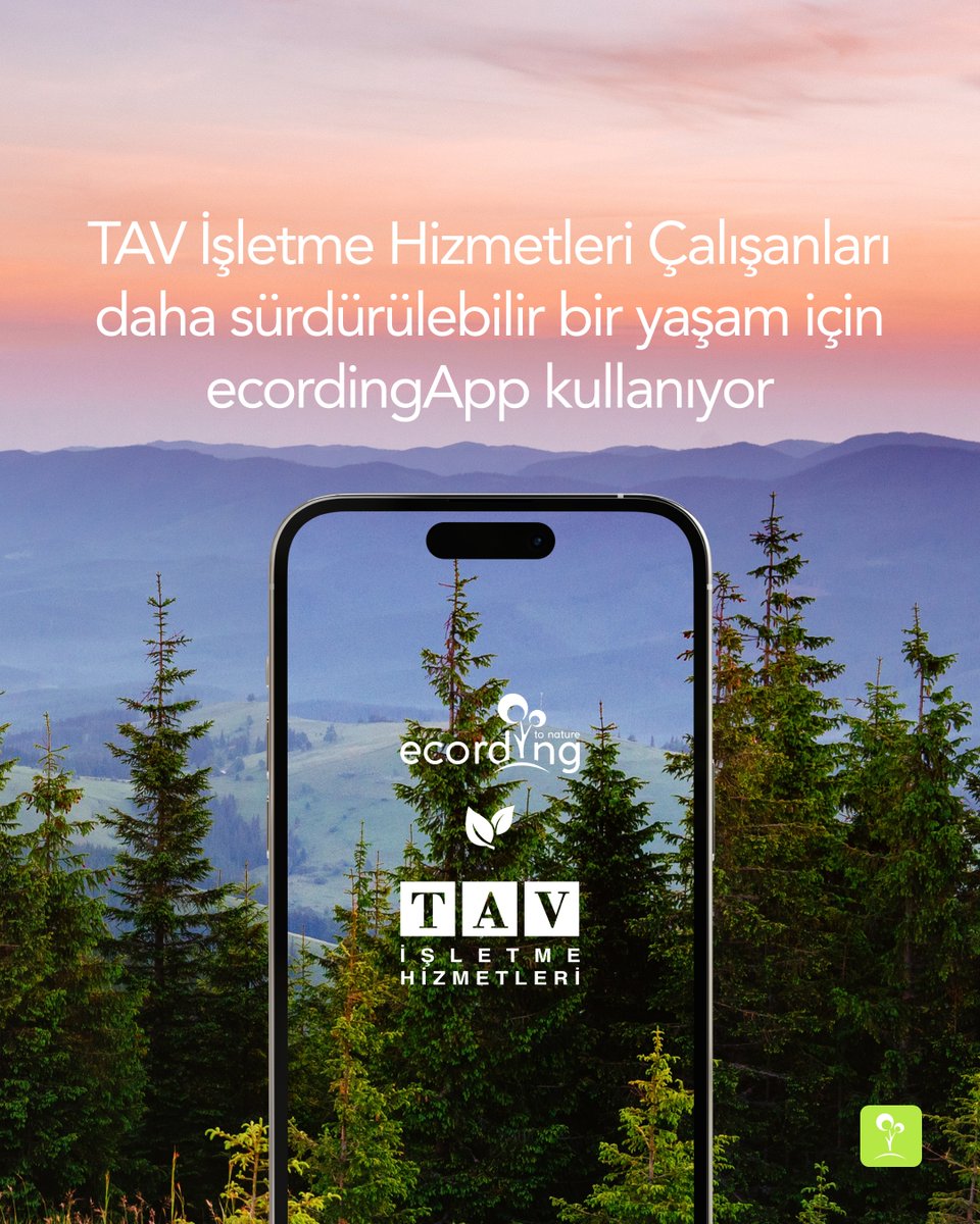 ecording2nature's tweet photo. Her bir #TAVİşletmeHizmetleri çalışanı, #ecordingApp ile bireysel karbon ayak izini azaltırken, çevresel etkisini arttırıyor. 🤝🏻💚 https://t.co/eP4oUnPNwr