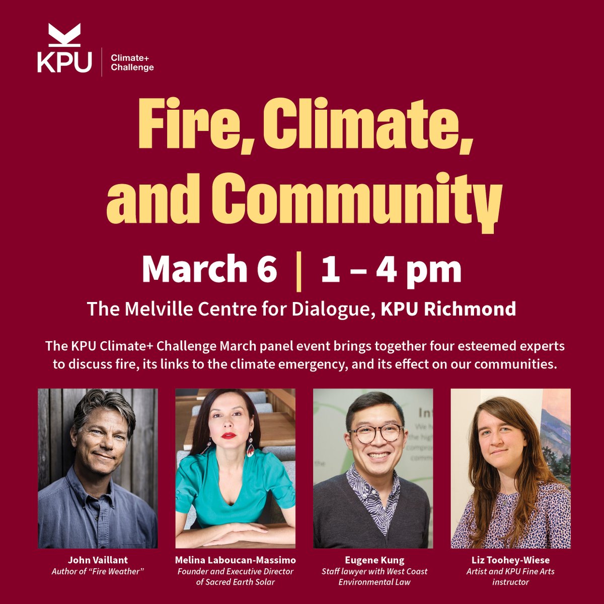 Looking forward to moderating this event at KPU Richmond on Wednesday next week. Hope to see you there! Register at kpu.ca/climatechallen…. #ClimateAction #ClimateCrisis #wildfire