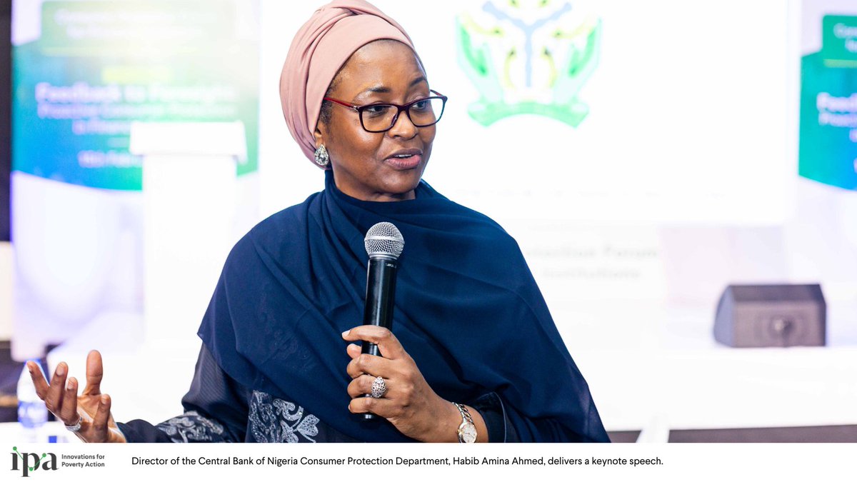 poverty_action's tweet photo. IPA Nigeria &amp; @cenbank hosted a forum on #ConsumerProtection for financial institutions. The forum provided policymakers, researchers and practitioners, an opportunity to share market data &amp; insights on critical challenges, risks, &amp; market trends: https://t.co/2AzTAqPqVj https://t.co/Vrkzu3e4Nz