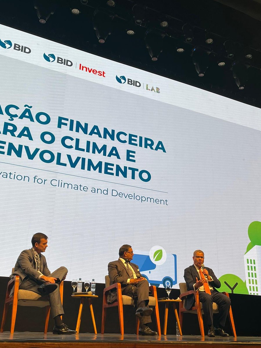 Good to speak at Brazilian Forum for Climate Finance & ⁦@the_IDB⁩ on financial innovation for climate & development A big opportunity of ⁦@G20_Brazil_2024⁩ is to help deliver multilateral development banks’ reform and unleash finance at scale ⁦@RockefellerFdn⁩