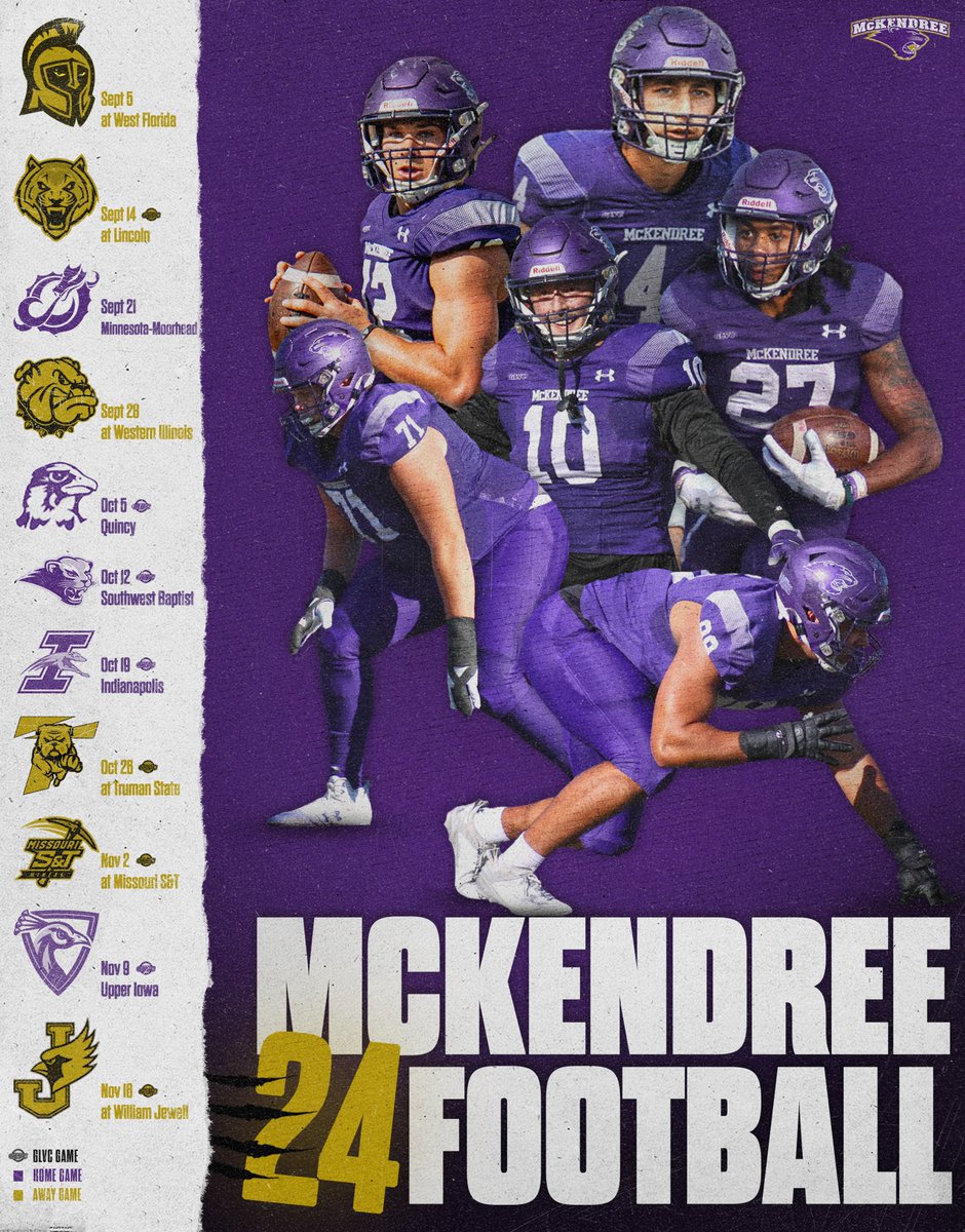 🏈🐾| <a href="/Mckendree_FB/">McKendree Football</a> announces its 2024 schedule; includes 5️⃣ games at Leemon field

📰🔗bit.ly/49uIs6E

#GLVCfb #BearcatsUnleashed