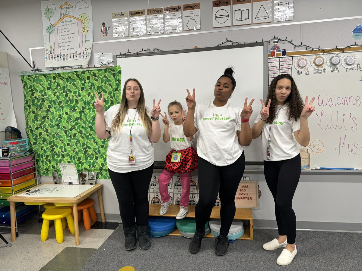 Today we had an insect museum! Miss Lilli is our bug expert, so she took on a leadership role and designed facts and pictures of 8 insects! We held real worms, did directed drawings, and ate dirt pudding! #SHElem <a href="/HeirJordanK5/">K. Jordan, M.Ed.</a>