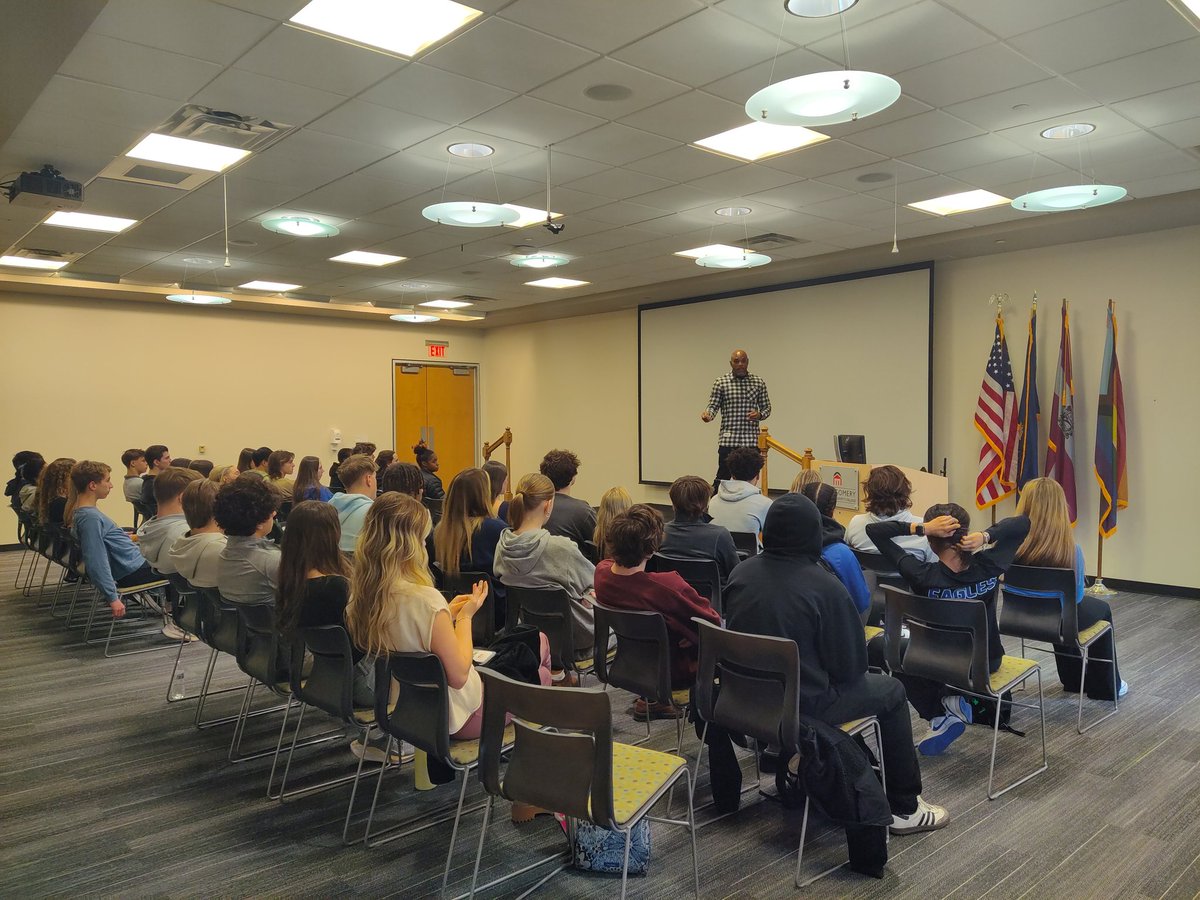 AthleticPioneer's tweet image. PAC Leadership Conference at Montgomery County Community College run by the Caron Foundation