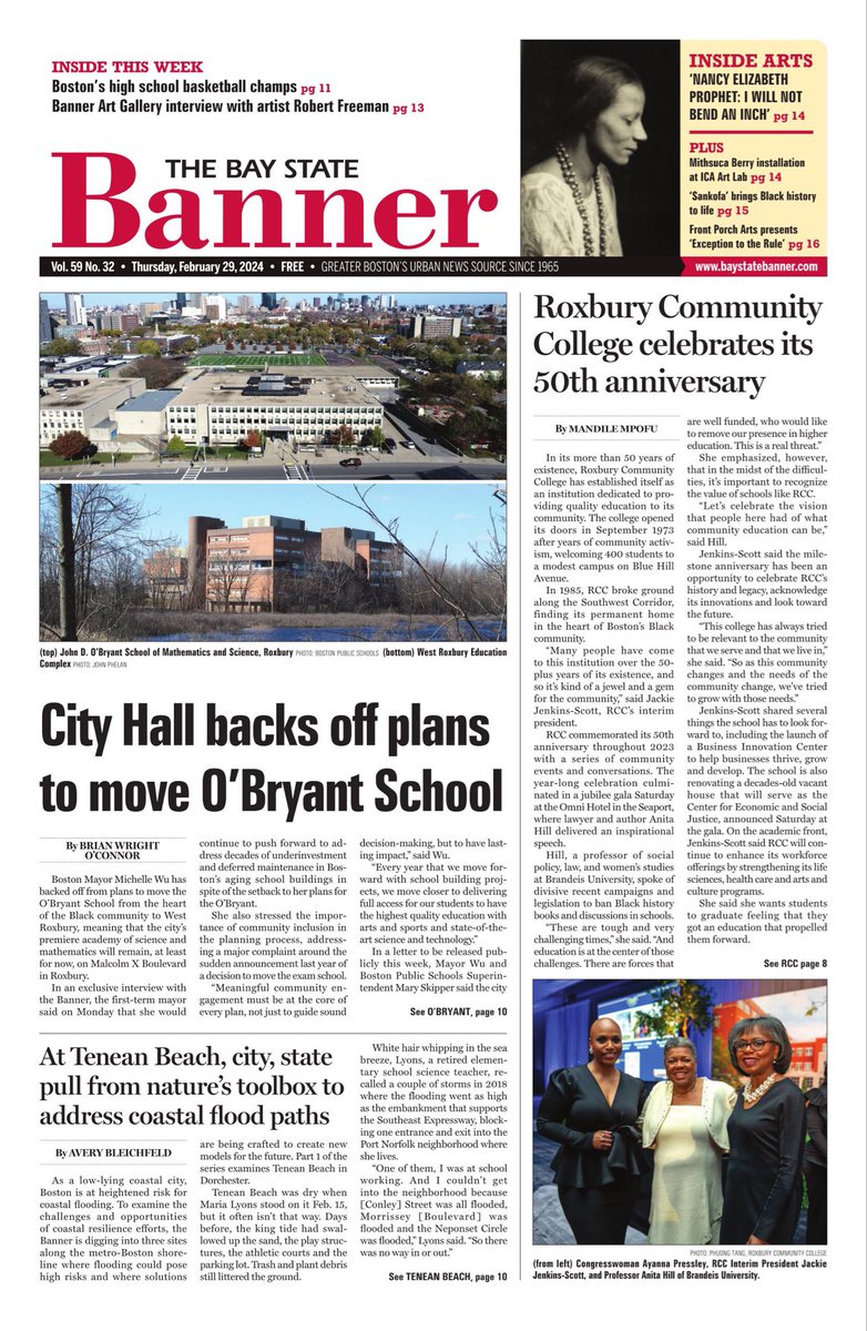 All the week’s news hot off the press. #TheBanner’s print edition can be found at supermarkets, drug stores & other locations around town. Our digital edition is always available online. And never miss an issue with Banner delivery. baystatebanner.com #BlackOwnedSince1965