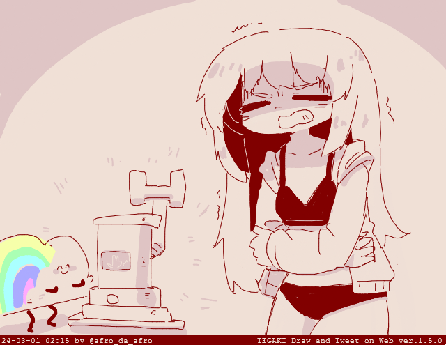 ビキニの日な２時じゃん？？ #tegaki_dt