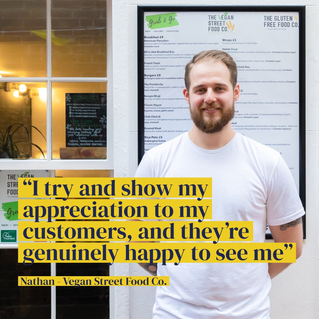 There are countless reasons people love working for small businesses. For Nathan at Vegan Street Food Co. Worthing, it's the genuine connections with customers that help make each day special. 

#business #businessowner #smallbusinessowner #smallbusinessuk #entrepreneur #vegan