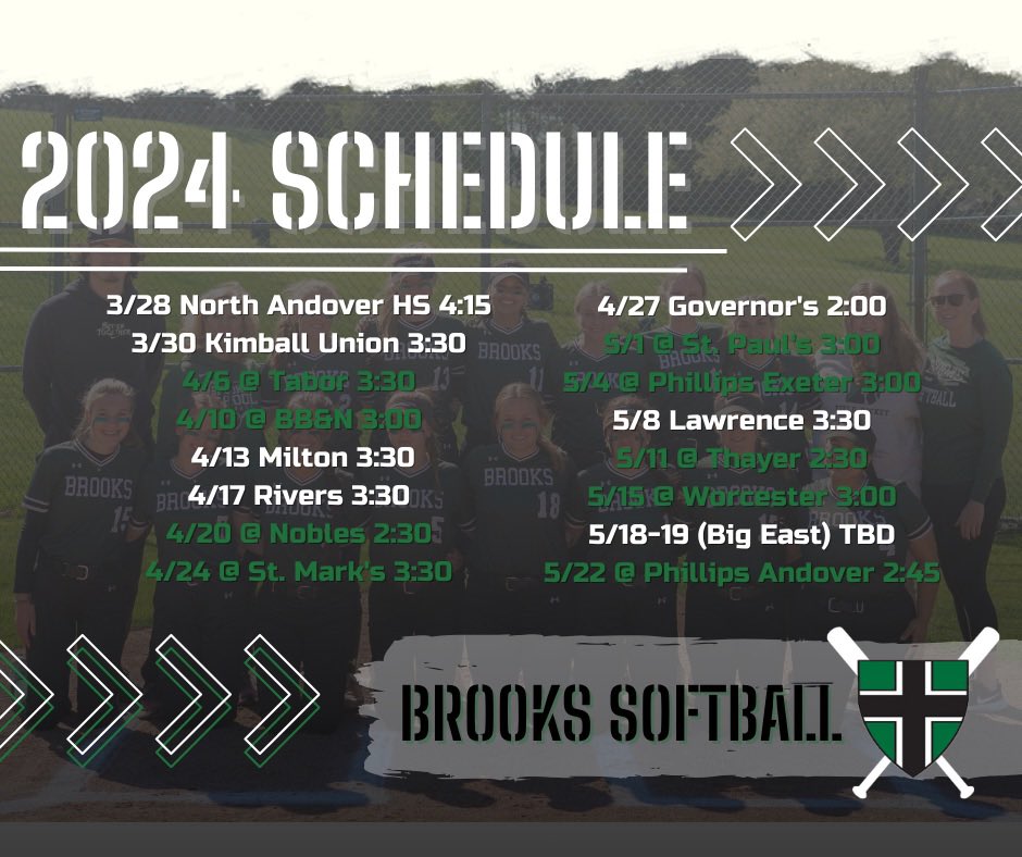 Senior season schedule🖤💚