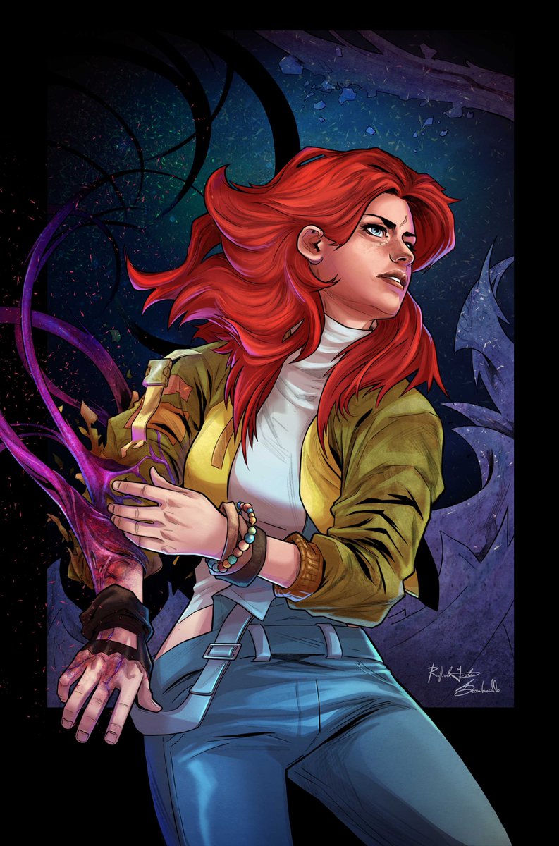 elliottdestrada's tweet photo. our main cover for issue 2!

the colors of @Saraianniello6 really brought this to life

#indiecomics #comics #art #illustration #comic #ComicArt https://t.co/6OlxHYvWXN