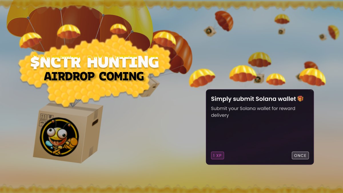 Advice for $NCTR cult! 🫡

It's time limited quest, don't miss it! 

📸 Zealy S1 is finished, S2 will be announced later!

Remember, 🐝 is watching you, so don't stop or you can regret!