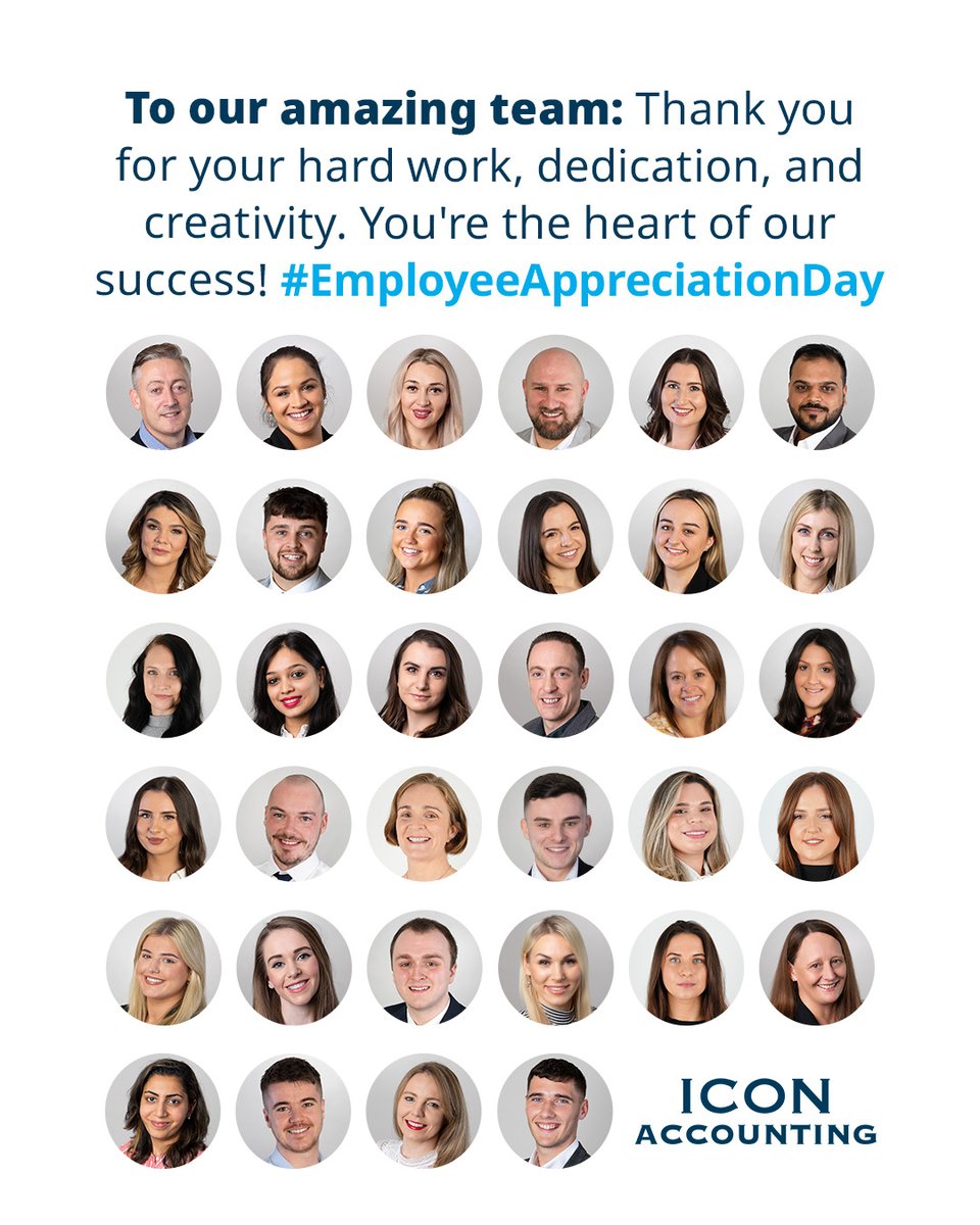 At Icon Accounting, our team is the backbone of our success 💼🌟

To each and every member of our exceptional team: Thank you for your hard work, dedication, and passion. You truly make a difference every day!

#EmployeeAppreciationDay #TeamIcon #Gratitude