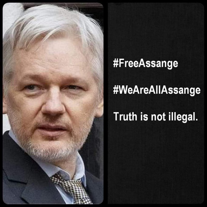 Truth Is Not illegal.
#FreeAssange #WeAreAllAssange #FreeAssangeNOW