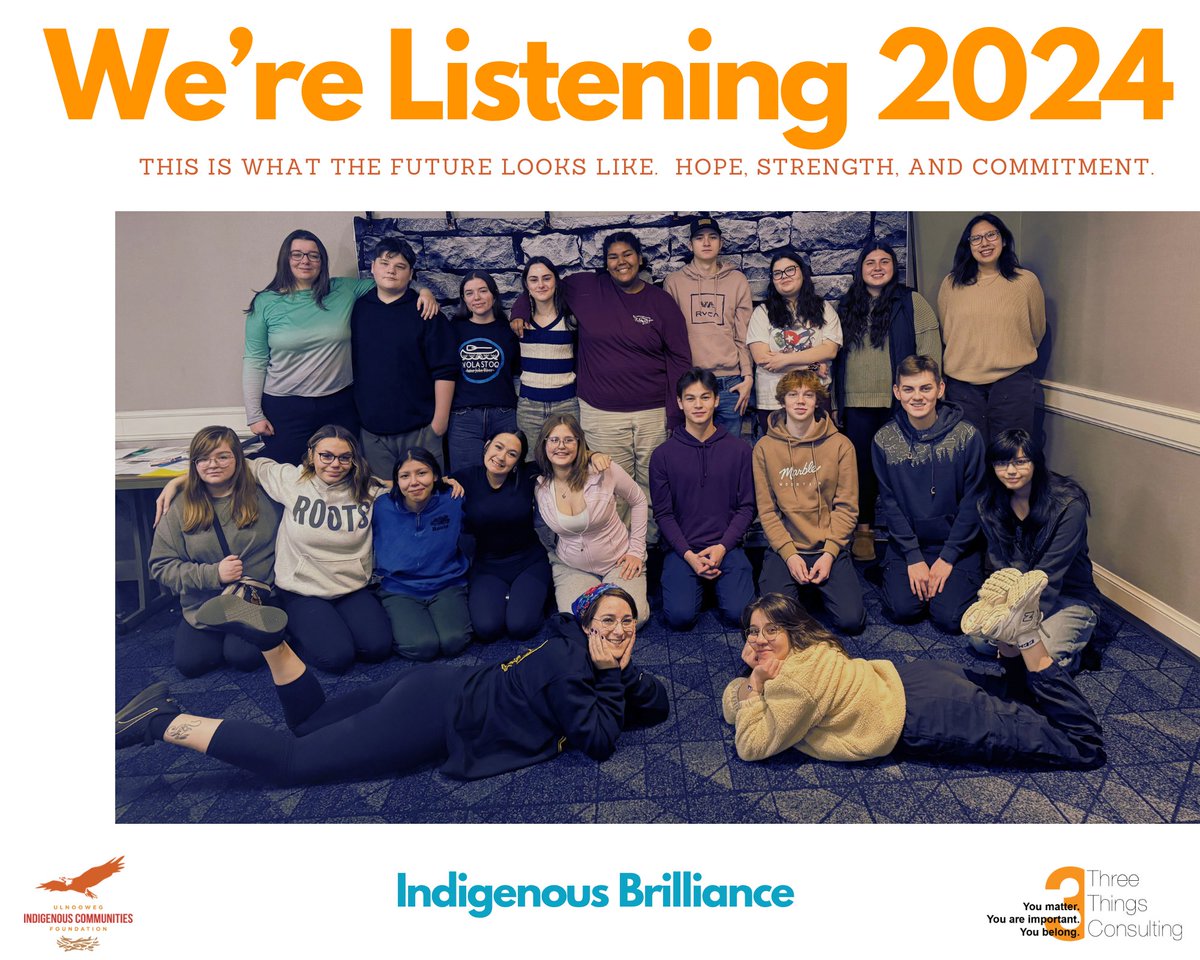 Never doubt the strength, courage, and commitment of #Indigenous teenagers. They are not tomorrow’s leaders: they are ready today. Are we listening? Thrilled to partner with @Ulnooweg @UlnoowegEd to share space with these youth from all Atlantic regions.